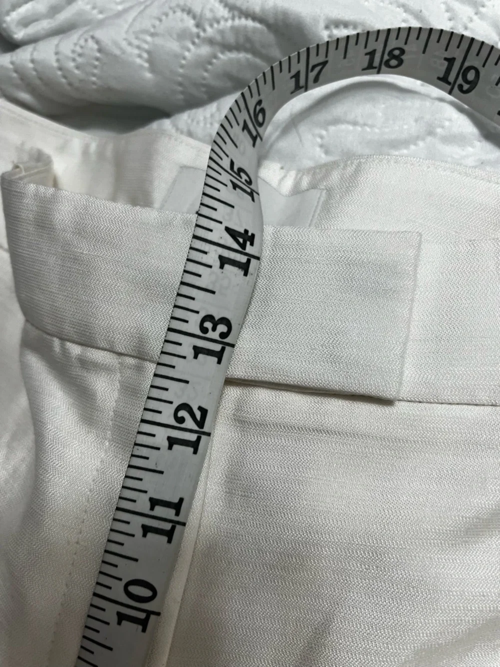 Banana Republic Cream High-Waist Straight Linen-Blend Pants 16 nwt
